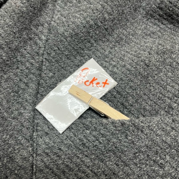 Banana Republic XL dark charcoal 32% wool long coat - Picture 5 of 16